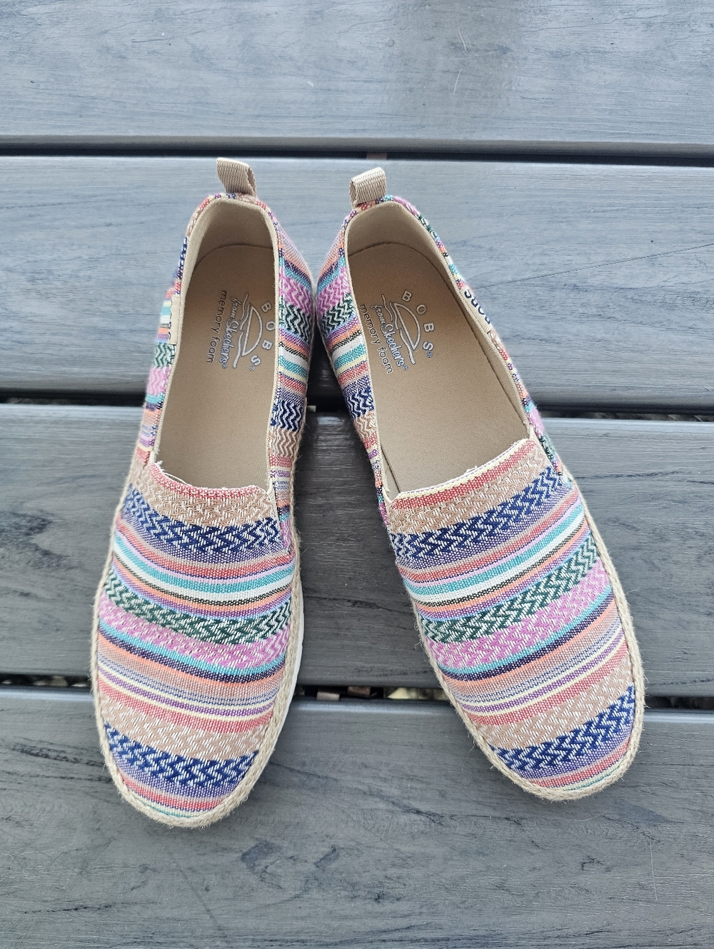 Skechers BOBS Women's Size 8.5 Flexpadrille LO - On Detail Slip-Ons - Picture 3 of 6